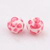 Spray Painted Resin Beads LS-GLAA-F049-A17-2