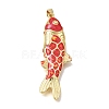 Brass Enamel Pendants KK-CBAEEA8-09A-G-1