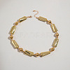 Alloy & CCB Plastic Beaded Necklaces FS-WG4655B-04-1