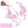 Gorgecraft 4Pcs 2 Style Leaf Computerized Embroidery Cloth Iron on/Sew on Patches DIY-GF0008-58A-2