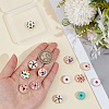 18Pcs 9 Colors Handmade Porcelain Enamel Beads PORC-PA0001-60-3