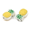 Spray Paint Alloy Beads FIND-B038-01-2