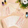 Olycraft 12Pcs 6 Colors Imitation Metal Line Nail Art Stickers MRMJ-OC0003-93-5