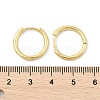 Brass Huggie Hoop Earrings X-KK-D160-55G-4