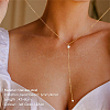 201 Stainless Steel Cable Chains Lariat Necklace PE9205-1-2