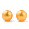 Spray Painted ABS Plastic Imitation Pearl Beads OACR-T015-05C-18-2