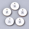 Natural Freshwater Shell Pendants X-SHEL-Q018-01A-R-P-1