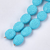 Handmade Polymer Clay Rhinestone Beads RB-S058-01C-1