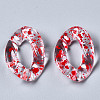 Transparent Spray Paint Acrylic Linking Rings TACR-Q276-001D-2