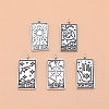 5Pcs 5 Style Tibetan Style Alloy Pendants PW-WG23267-01-1
