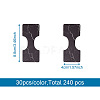 240Pcs 8 Colors Paper Necklace Display Cards CDIS-TA0001-14-5