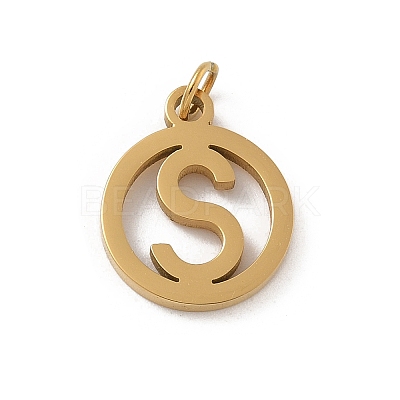 304 Stainless Steel Charms
with Jump Ring STAS-R001-02G-S-1