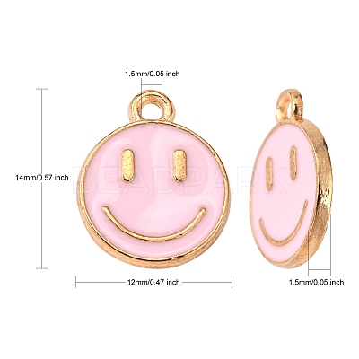 Alloy Enamel Charms ENAM-S121-165F-RS-1