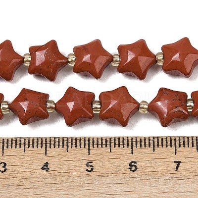 Natural Red Jasper Beads Strands G-Z080-A18-10mm-1