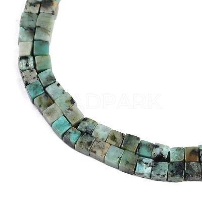 Natural African Turquoise(Jasper) Beads Strands X-G-B129-A20-01-1