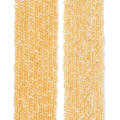 Electroplate Glass Beads Strands EGLA-A044-T1mm-A03-1