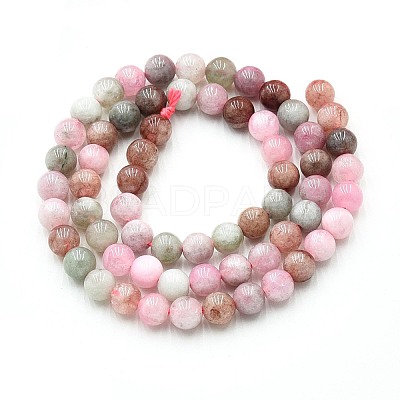 Natural Quartz Beads Strands G-N355-6mm-10-1