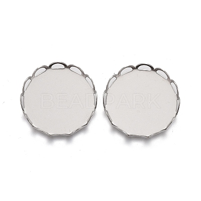 Tarnish Resistant 304 Stainless Steel Cabochon Settings LS-STAS-P249-16E-P-1