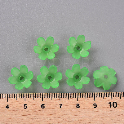Frosted Acrylic Bead Caps MACR-S371-07A-734-1
