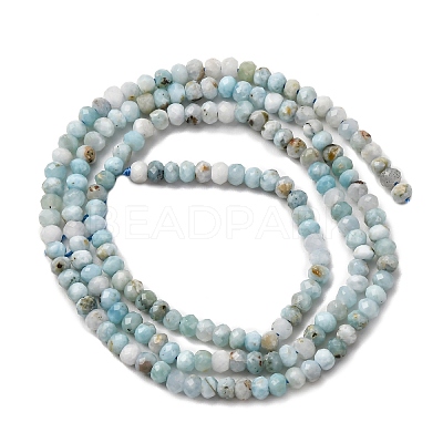 Natural Larimar Beads Strands G-F803-B01-01-1