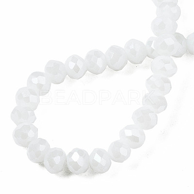 Electroplate Glass Beads Strands EGLA-A044-P1mm-A01-1