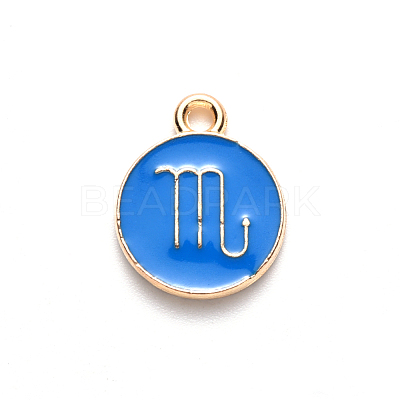 Alloy Enamel Pendants ENAM-S124-01B-02L-1