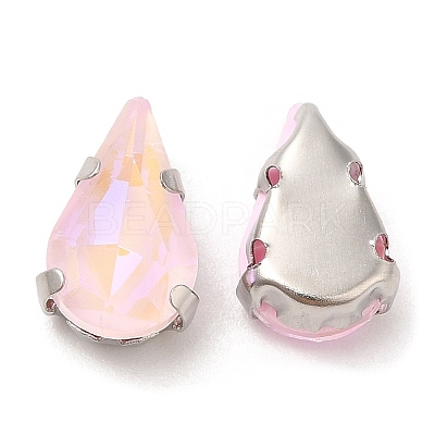 Mocha Fluorescent(MI) Teardrop Sew on Rhinestone GGLA-M006-01A-P02-1