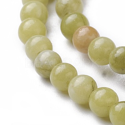 Natural Chinese Jade/Southern Jade Beads Strands G-G735-38-4mm-1