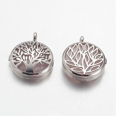 Natural Rose Quartz Pendants G-G910-C03-1