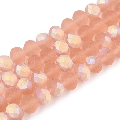 Transparent Glass Beads Strands EGLA-A044-T8mm-MB21-1