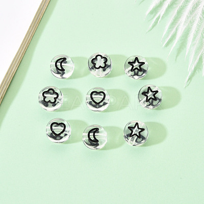 Transparent Acrylic Beads TACR-YW0001-12B-1