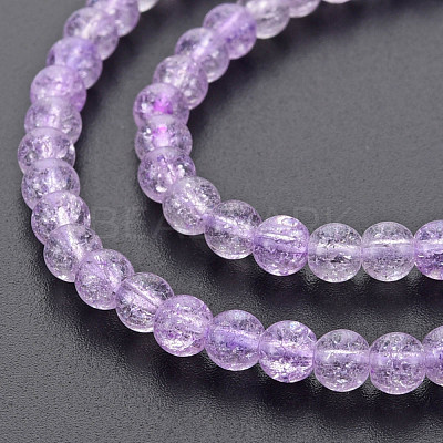 Crackle Glass Beads Strands GLAA-S192-B-006I-1