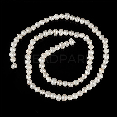 1 Strand Natural Cultured Freshwater Pearl Beads Strands PEAR-TA0001-47-1