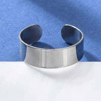 Non-Tarnish 304 Stainless Steel Cuff Rings X-STAS-T045-22A-P-1