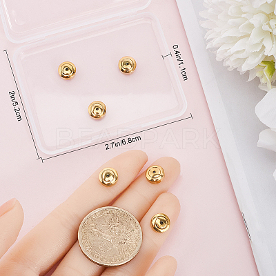 6Pcs 304 Stainless Steel Ear Nuts STAS-BBC0005-38G-1
