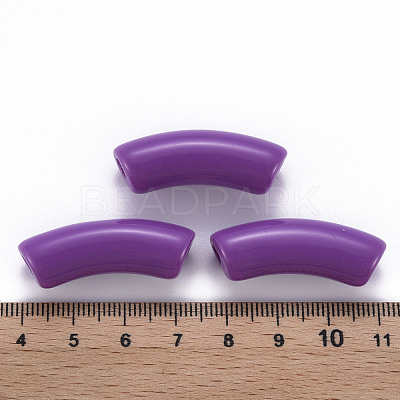 Opaque Acrylic Beads MACR-S372-001B-S016-1
