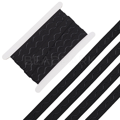 5M Polyester Non-Slip Silicone Elastic Gripper Bands for Garment Sewing SRIB-GF0001-50A-01-1