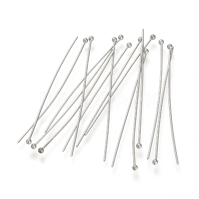 Tarnish Resistant 304 Stainless Steel Ball Head pins STAS-S066-70x0.5mm-1