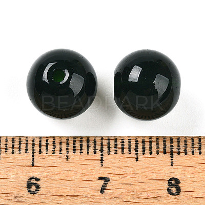 Opaque Solid Color Glass Beads GLAA-N007-10mm-A05-1