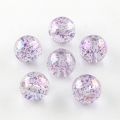 Round AB Color Transparent Acrylic Beads TACR-D005-10mm-03-1