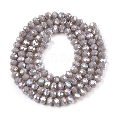 Electroplate Glass Beads Strands EGLA-A044-P3mm-B10-1