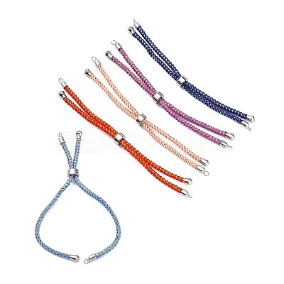 Adjustable Nylon Cord Slider Bracelet Making MAK-F026-A-P-1