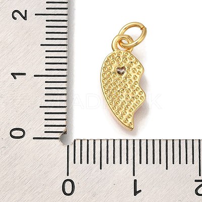 Rack Plating Brass Micro Pave Cubic Zirconia Pendants KK-I720-71G-02B-1