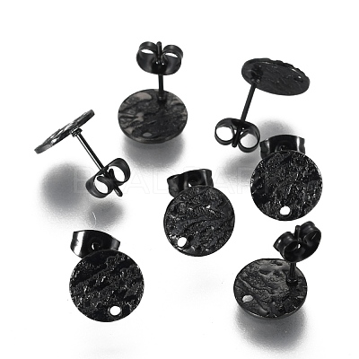 304 Stainless Steel Stud Earring Findings STAS-I157-11A-B-1