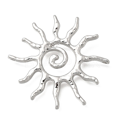 Hammered Alloy Pendants PALLOY-B016-03A-P-1