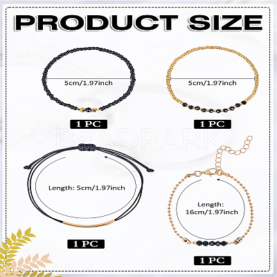 4Pcs 4 Styles CCB Beads Bracelets Set for Women BJEW-LP0006-01-1