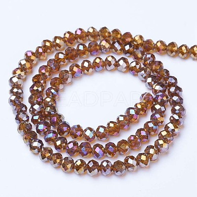 Electroplate Glass Beads Strands LS-EGLA-A034-T8mm-B08-1