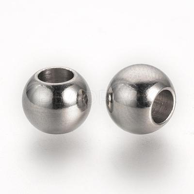 Tarnish Resistant 304 Stainless Steel European Beads STAS-R071-39-1