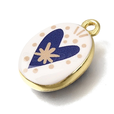Printed Brass Pendants KK-CBAE379-01G-A-1