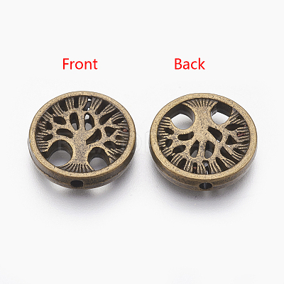 Tibetan Style Alloy Beads X-TIBEB-Q067-26AB-NR-1
